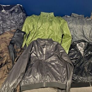 Buffalo David Bitton & other Windbreakers in Green, Gray, and Black